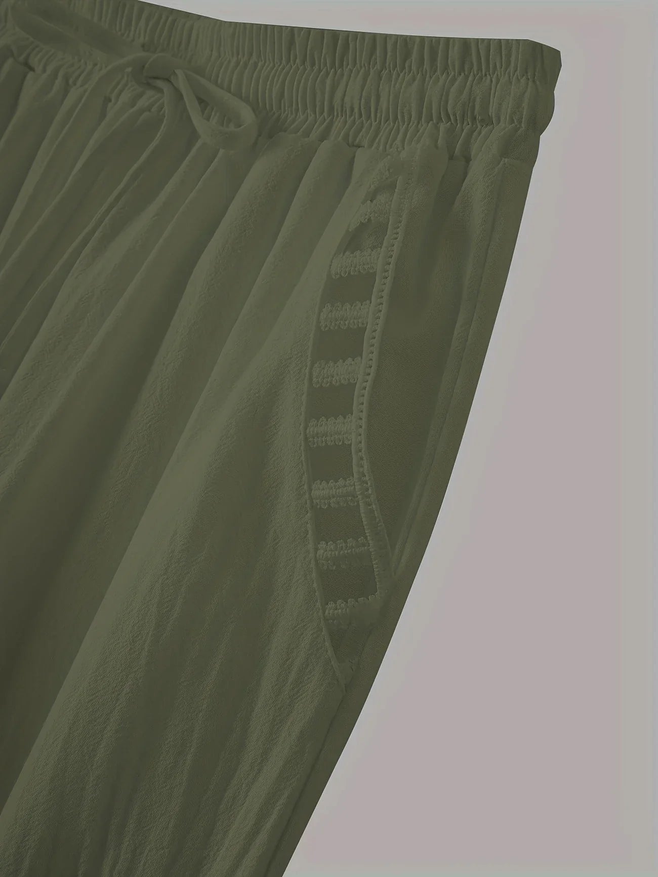 Tracey - Contrasto Trim Cropped Pantaloni