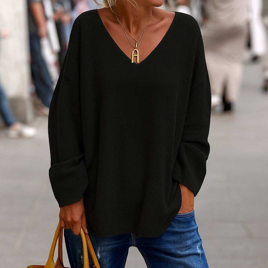 Harper | Top Rilassato con Scollo a V da Donna | Comfort Senza Tempo