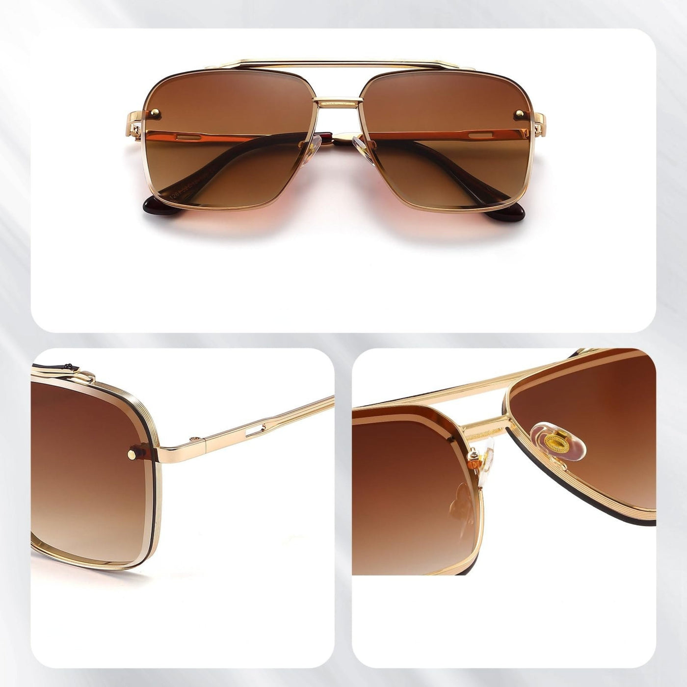 RayForge - Occhiali Da Sole Retrò Sfumati Protezione UV400