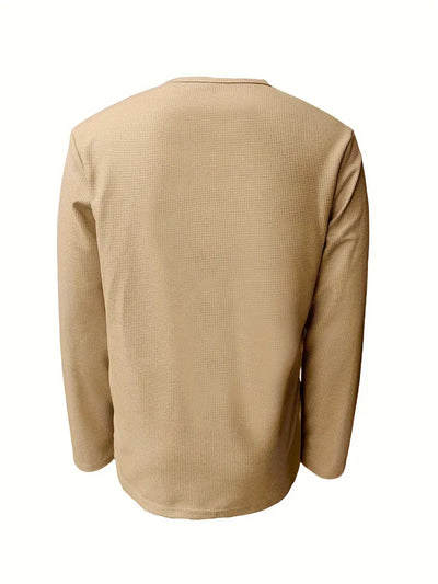 Pablo - Camicia Informale Lavorato a Maglia a Maniche Lunghe