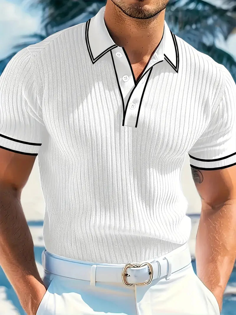 Orestis - Elegante Polo A Maniche Corte