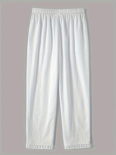 Tracey - Contrasto Trim Cropped Pantaloni