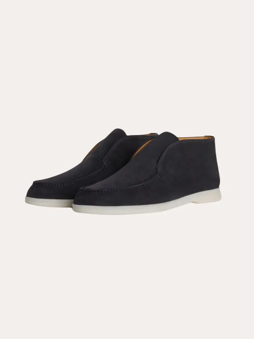 Mocassini in suede – Blu Navy