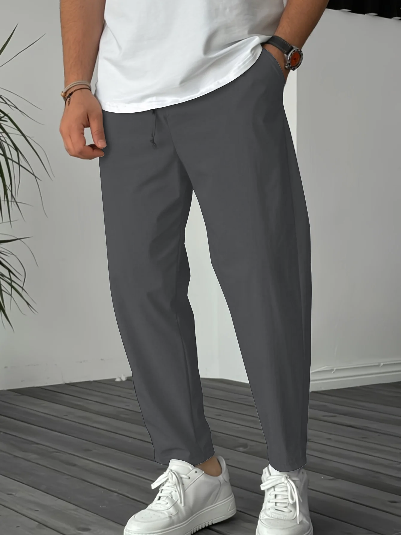 Blewett - Eleganti Pantaloni Affusolati Con Coulisse