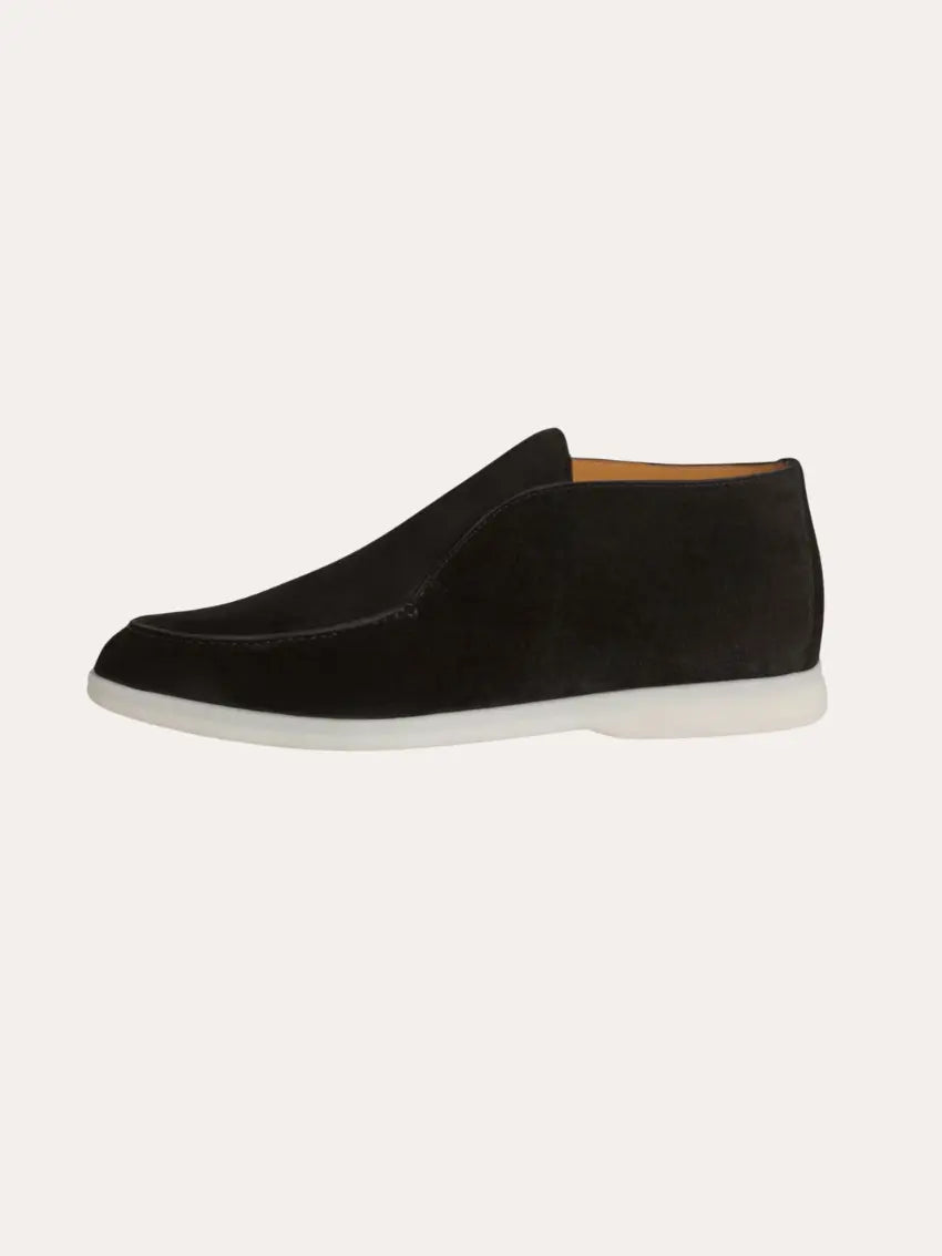 Mocassini in Suede - Nero Profondo