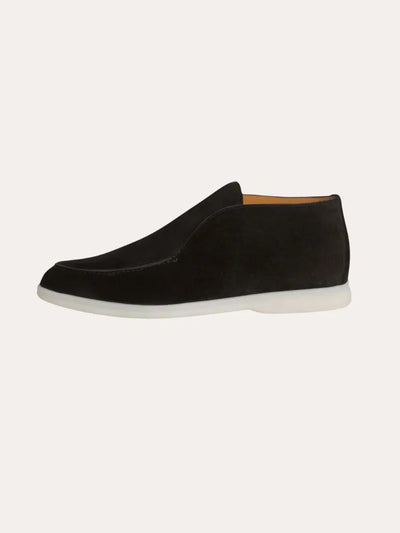 Mocassini in Suede - Nero Profondo