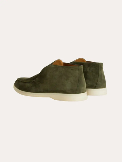 Mocassini in Suede - Verde Profondo