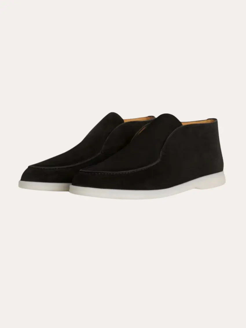 Mocassini in Suede - Nero Profondo