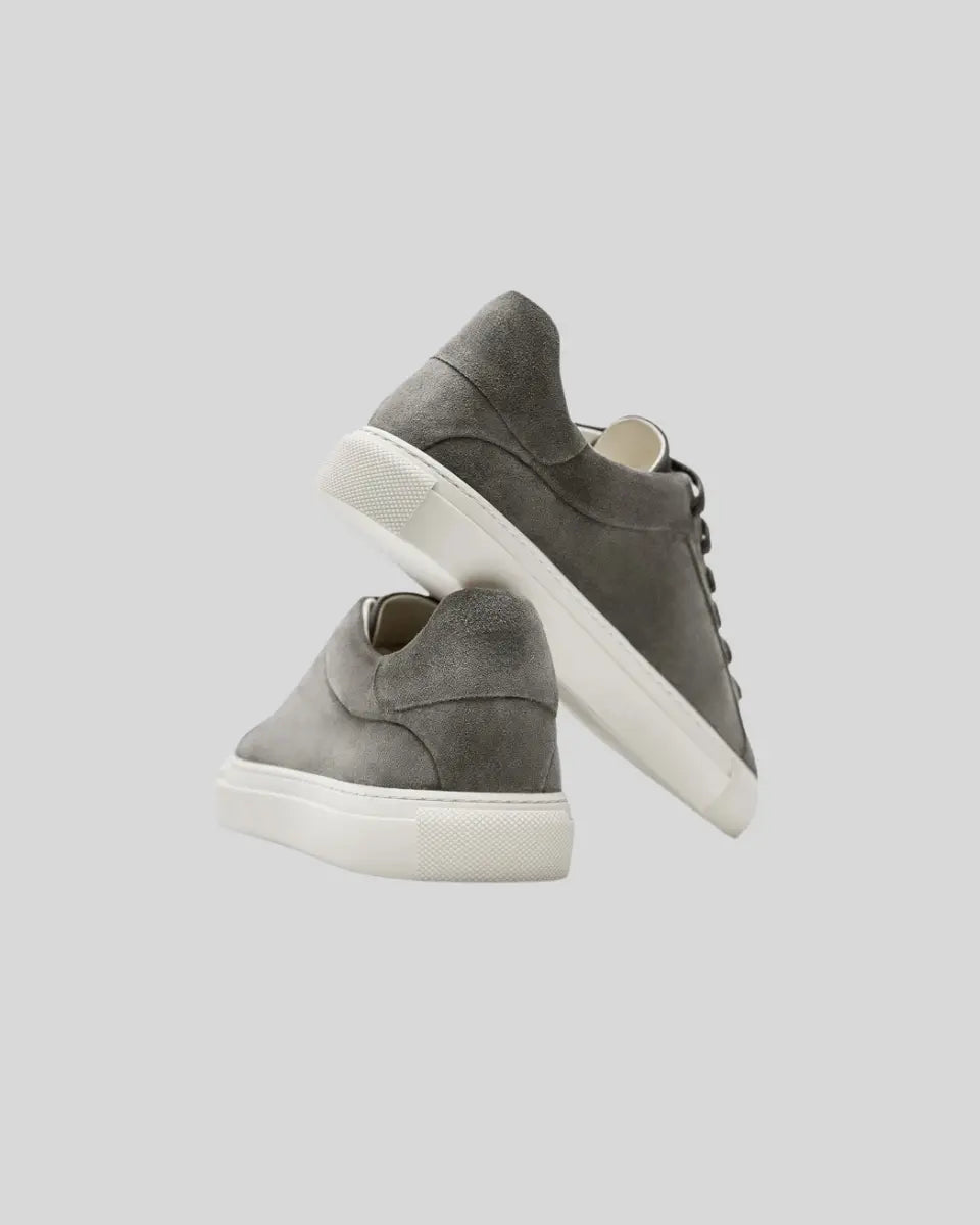 Sneakers Oxford in Pelle - Grigio Scuro
