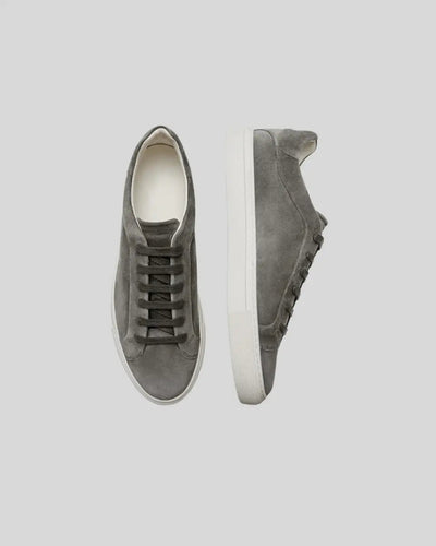 Sneakers Oxford in Pelle - Grigio Scuro