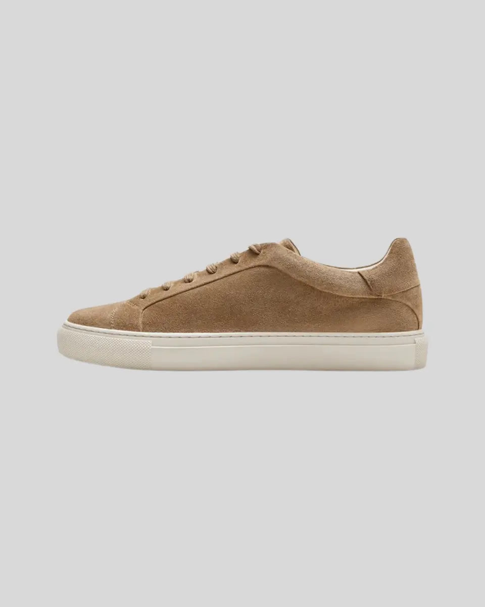 Sneakers Oxford in Pelle - Khaki