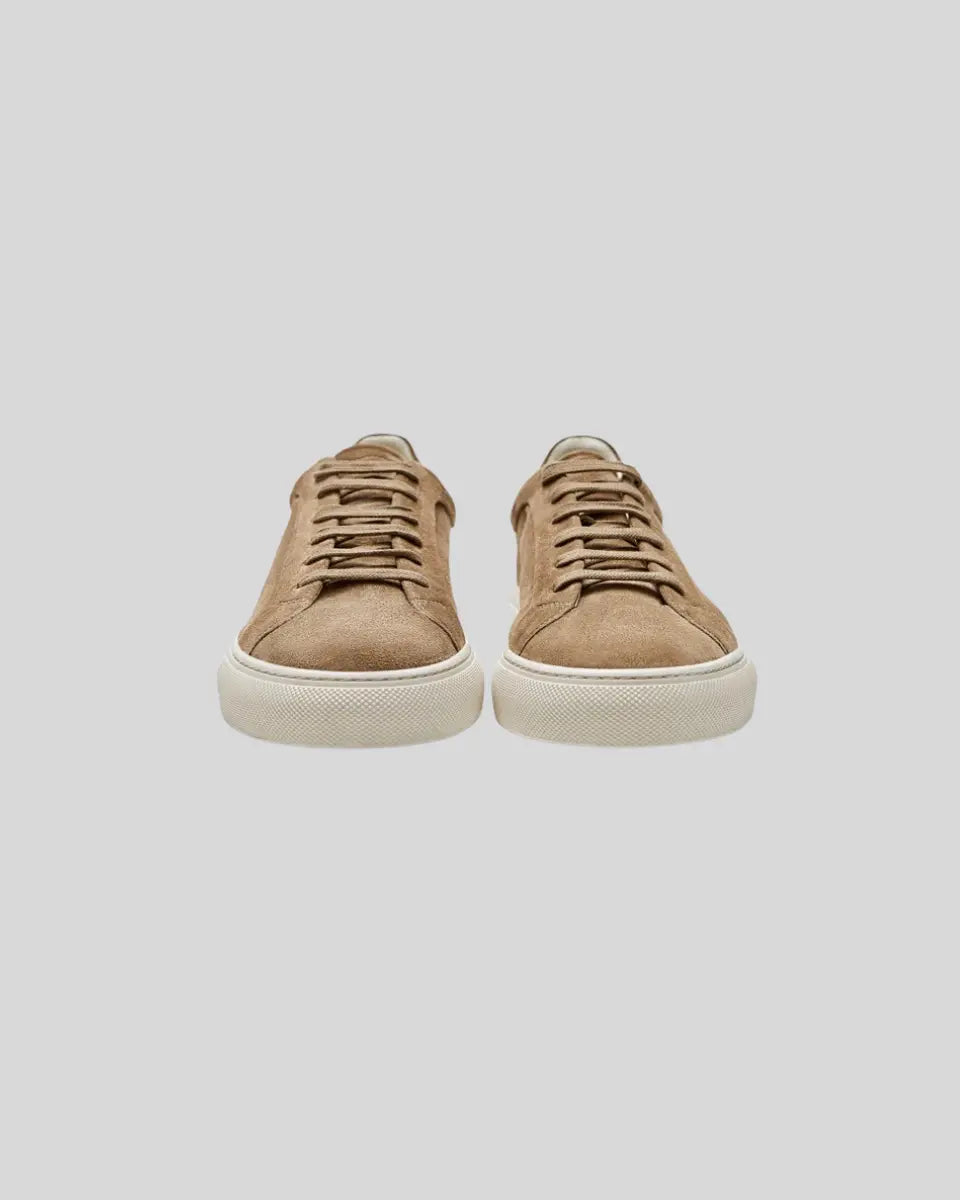Sneakers Oxford in Pelle - Khaki