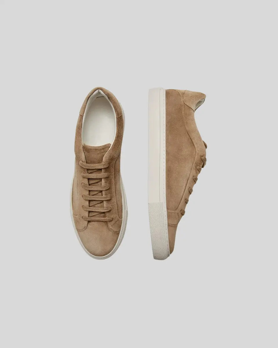 Sneakers Oxford in Pelle - Khaki