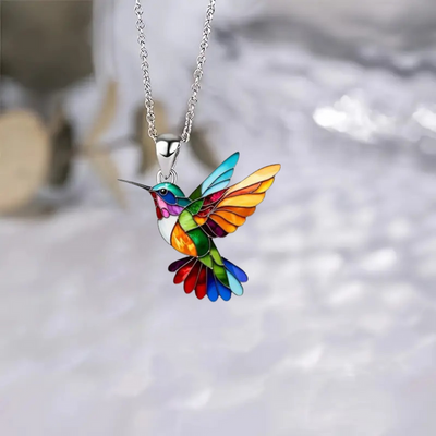 Samantha - Elegante Collana di Colibrì