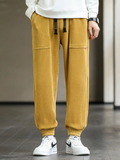 Esteban - Pantaloni da Jogging in Velluto a Coste