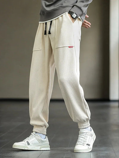 Esteban - Pantaloni da Jogging in Velluto a Coste