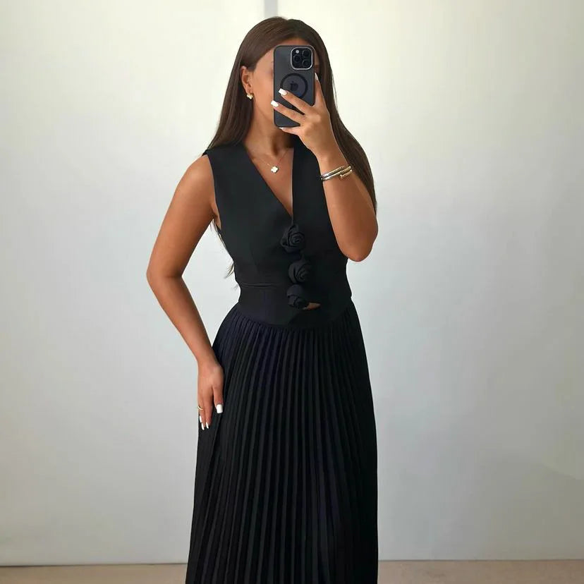 Beyza - Elegante Completo A Due Pezzi Senza Maniche