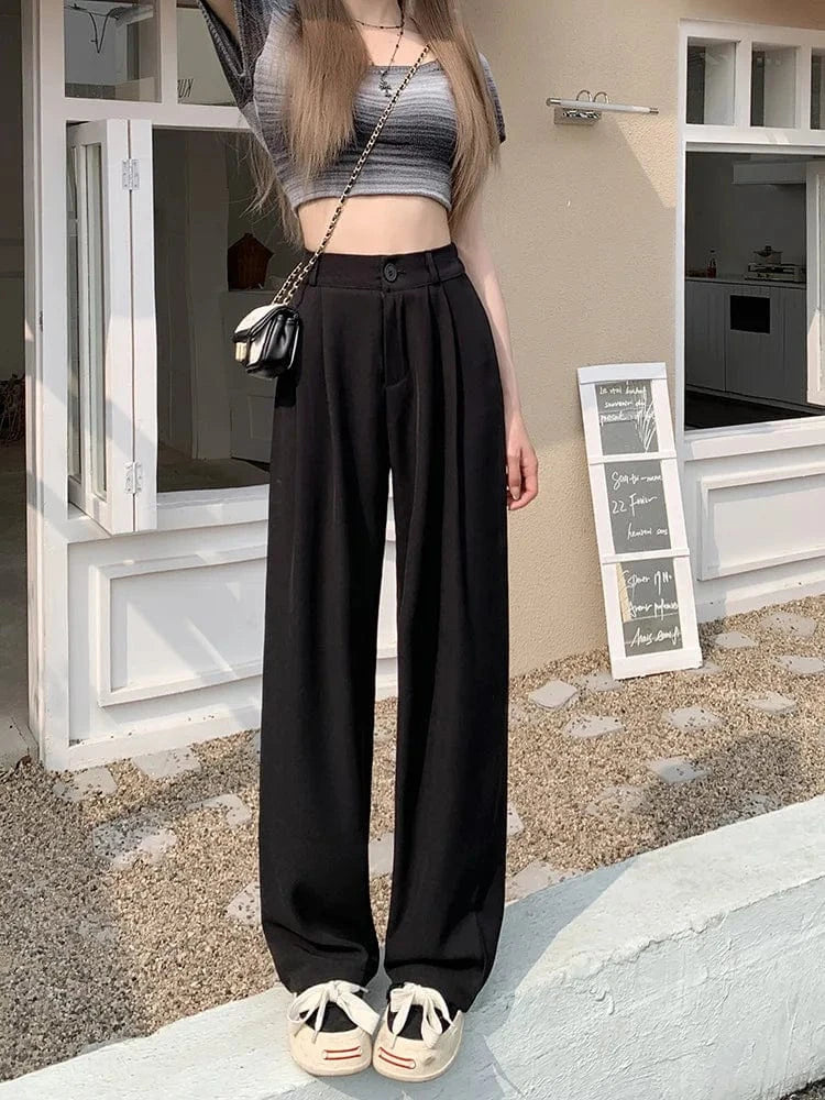 Susanne - Pantalone Largo a Vita Alta