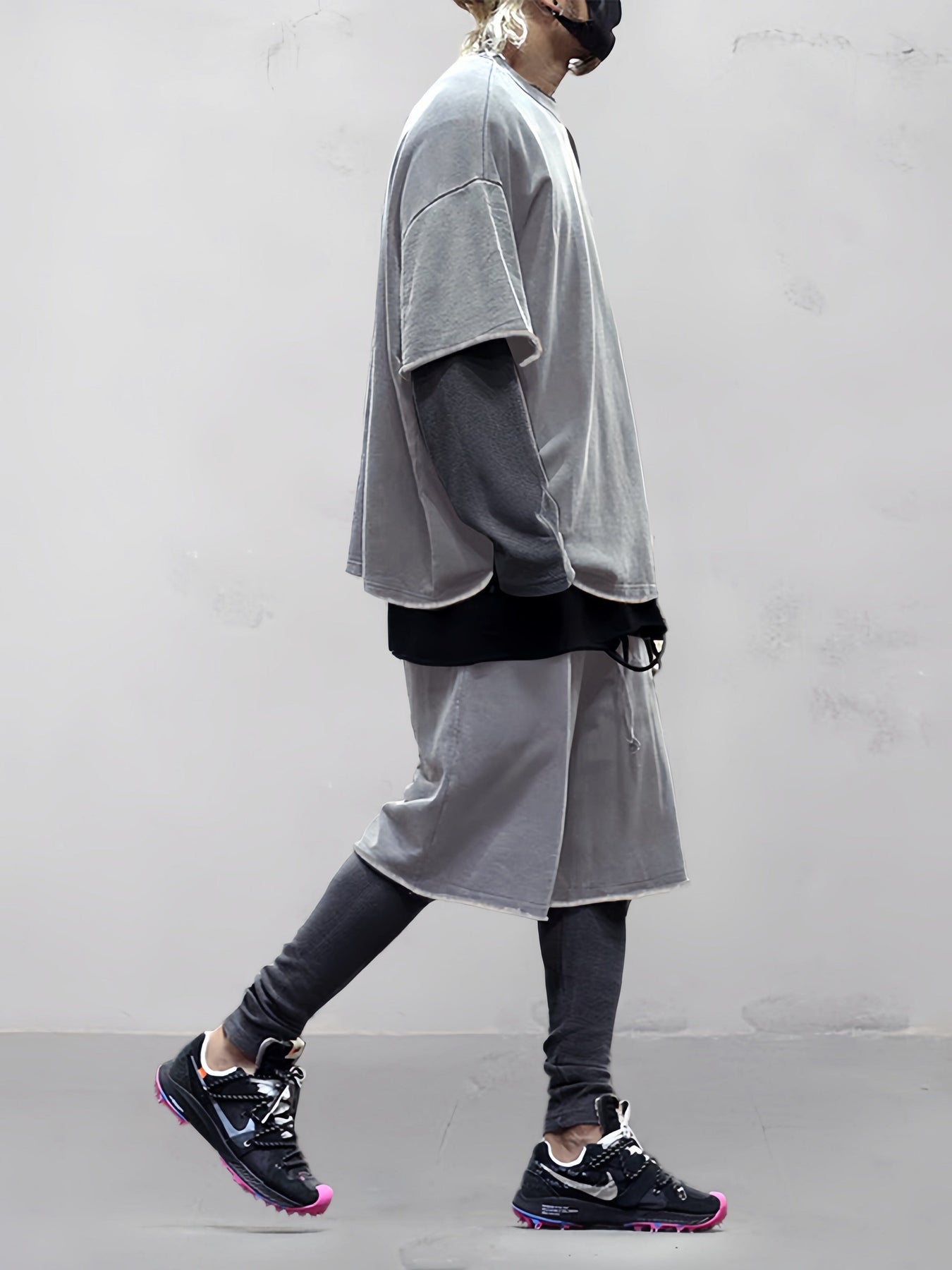 Khetag - Casual Vestibilità ampia Solido Set sportivo