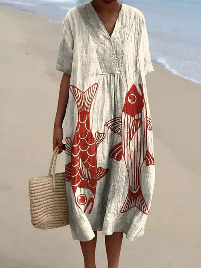 Lina – Abito Boho con Libertà Naturale