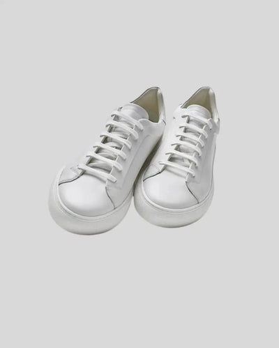 Sneakers Oxford in Pelle - Bianco
