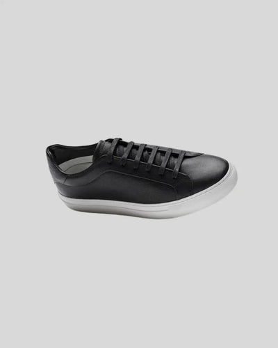 Sneakers Oxford in Pelle - Nero