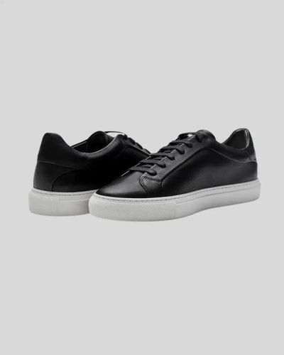 Sneakers Oxford in Pelle - Nero