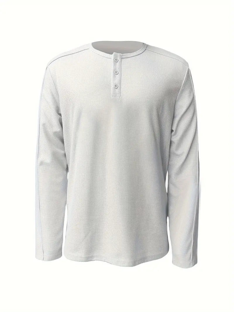 Pablo - Camicia Informale Lavorato a Maglia a Maniche Lunghe