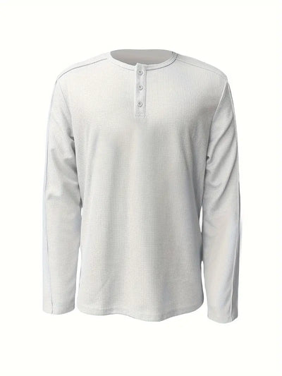 Pablo - Camicia Informale Lavorato a Maglia a Maniche Lunghe