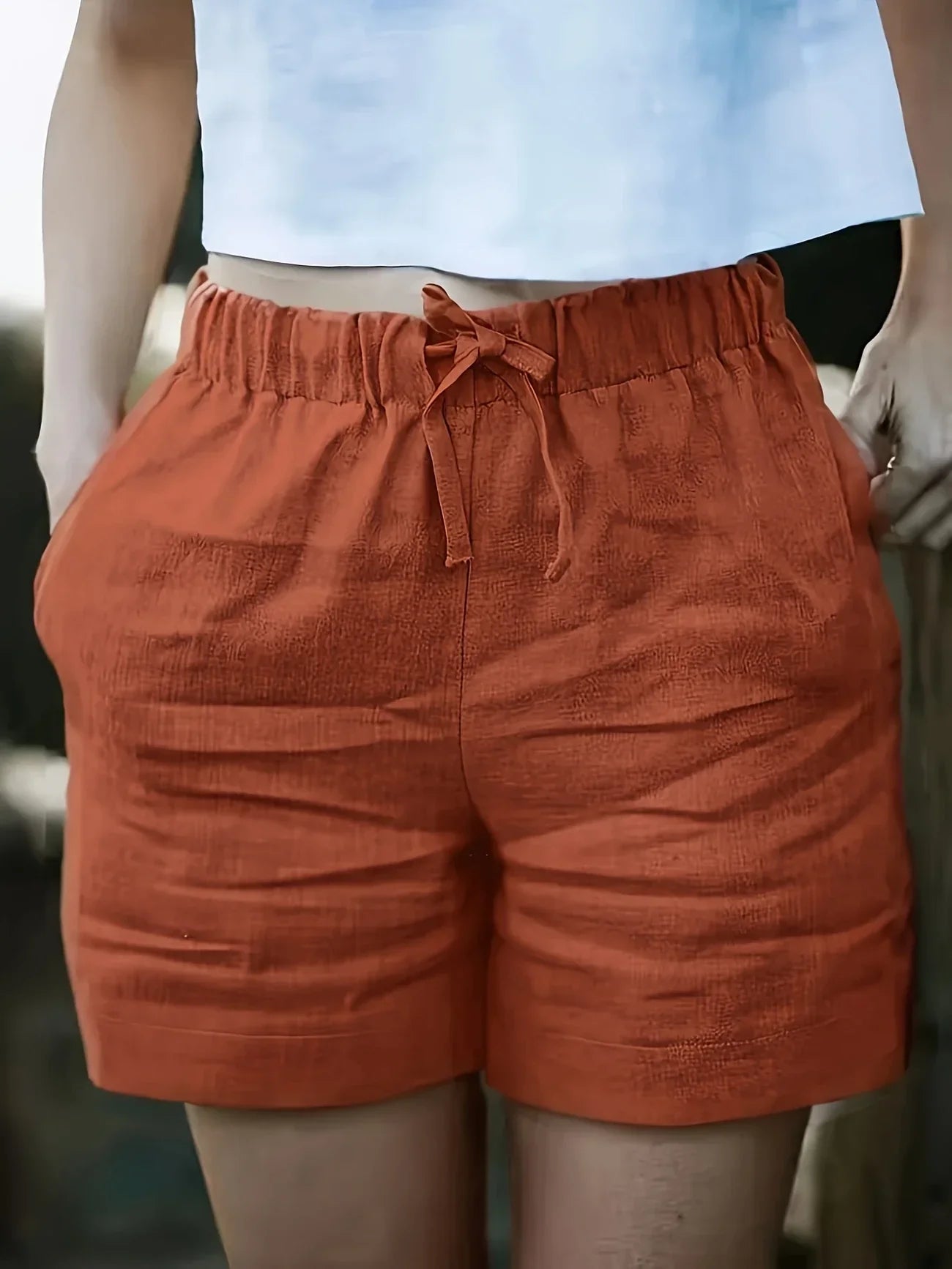 Niamh - Pantaloncini Estivi Casual Con Tasca