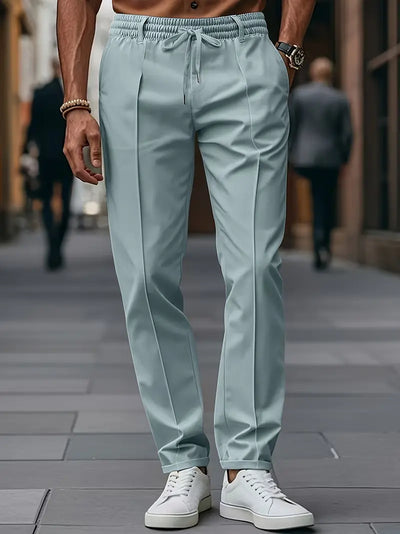 Crawford - Casual Vestibilità Slim Pantaloni Con Elastico in Vita