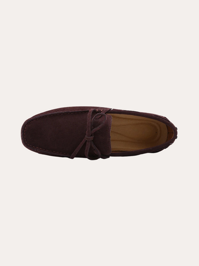 Mocassini da guida in suede - Marrone scuro