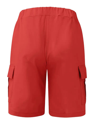 Jelte - Pantaloncini Cargo Casual Non Elasticizzati Con Coulisse