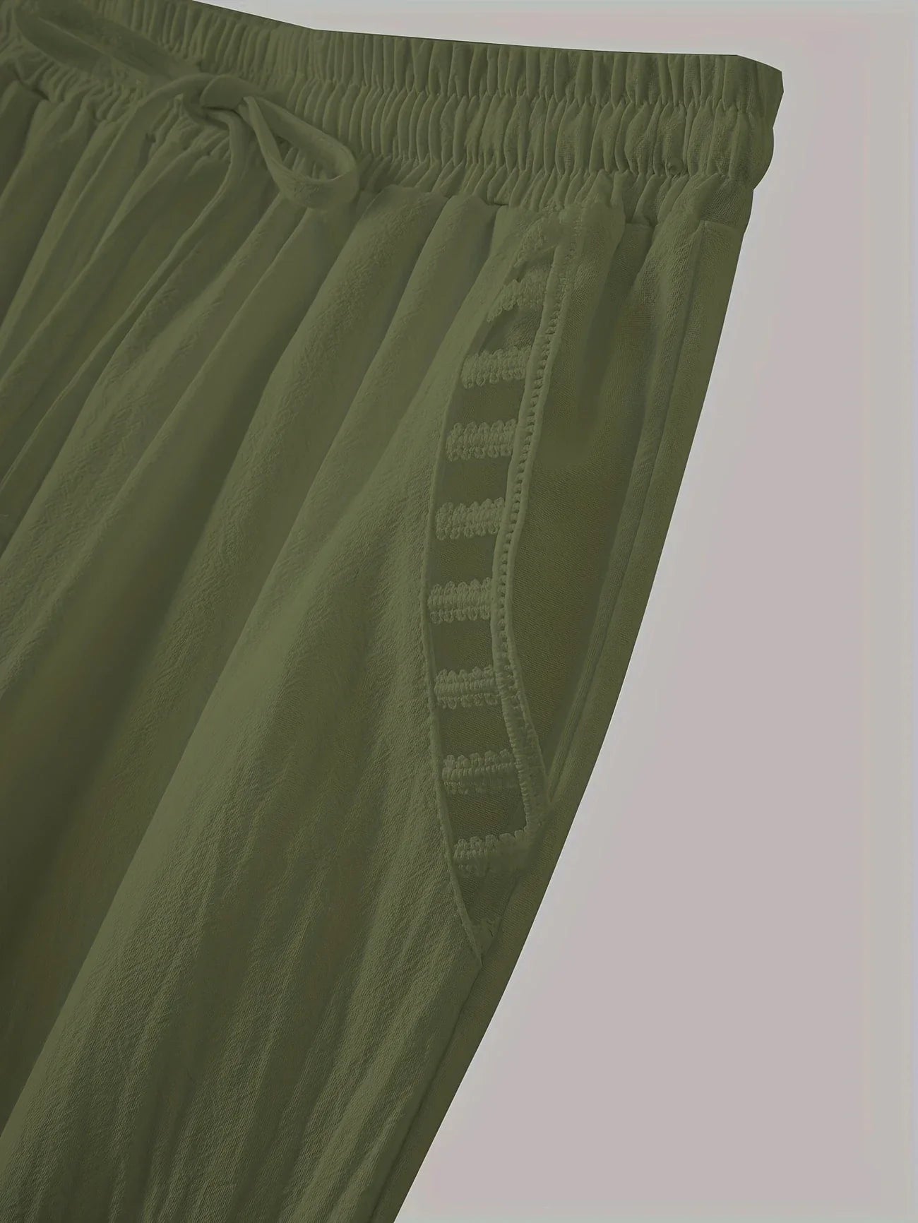 Tracey - Contrasto Trim Cropped Pantaloni