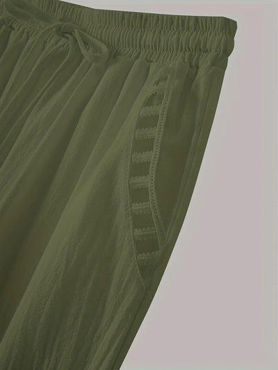 Tracey - Contrasto Trim Cropped Pantaloni