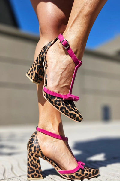 Beauu – Sandali Con Motivo Leopardato Verde