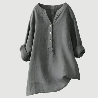 Zarina - Comoda Camicetta In Lino