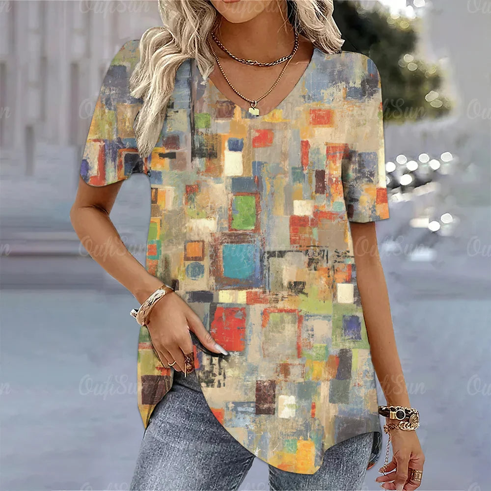 Abrielle - Blusa casual elegante
