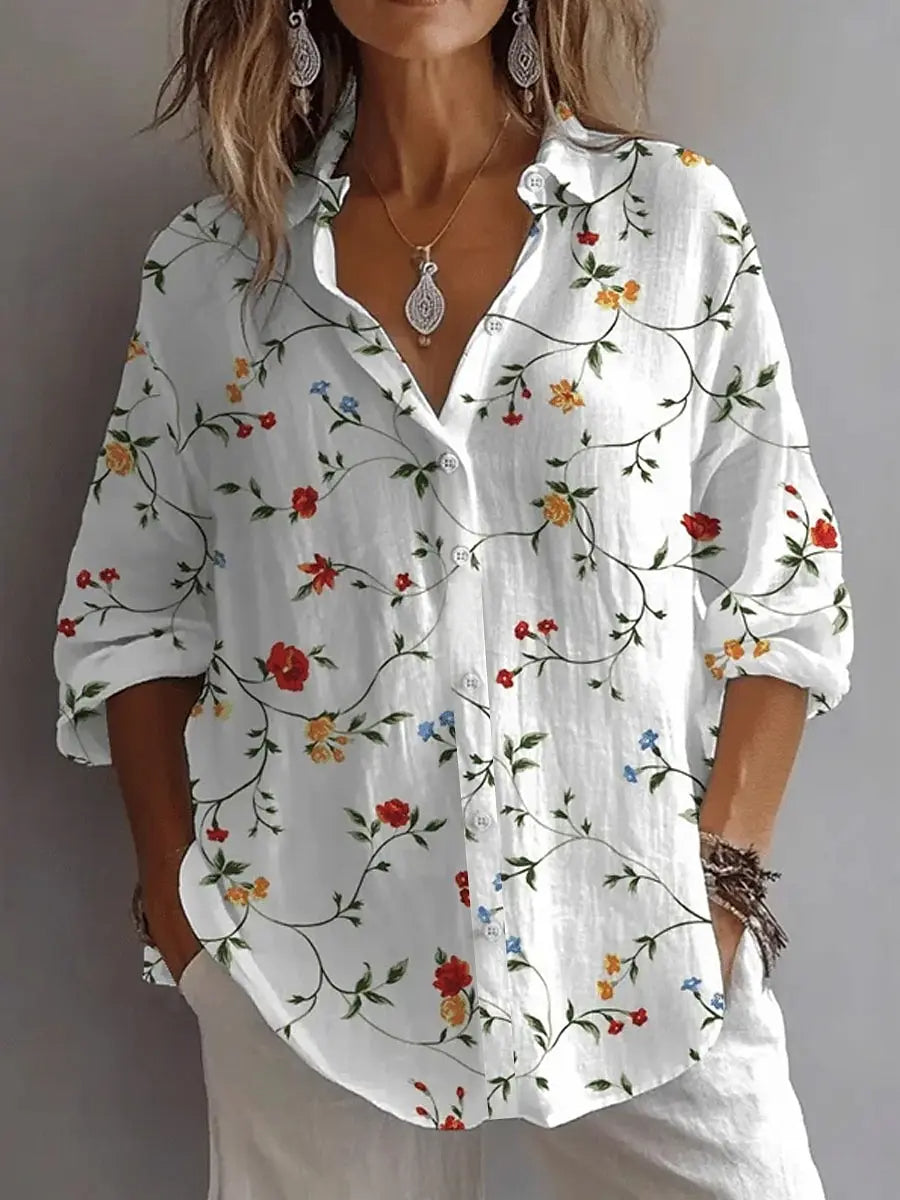 Alexia - Elegante camicetta casual a fiori
