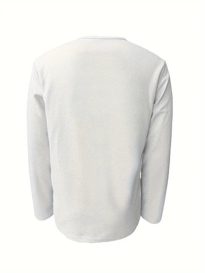 Pablo - Camicia Informale Lavorato a Maglia a Maniche Lunghe