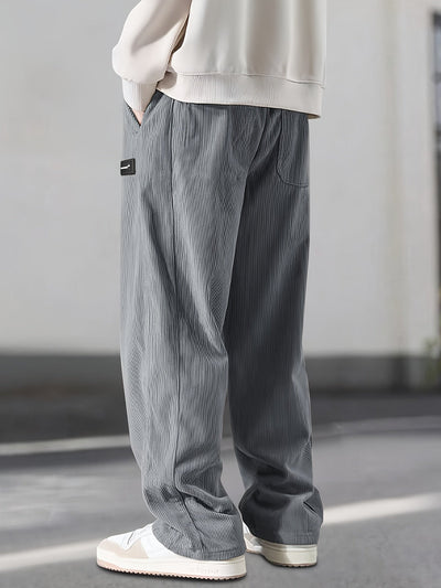Asher - Pantaloni Gamba Dritta Con Coulisse Vita