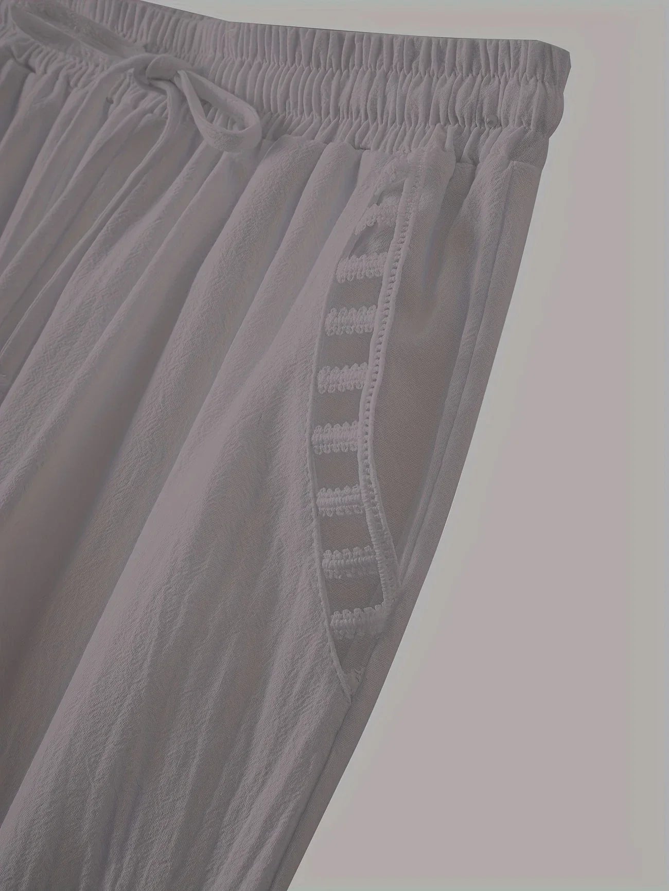 Tracey - Contrasto Trim Cropped Pantaloni