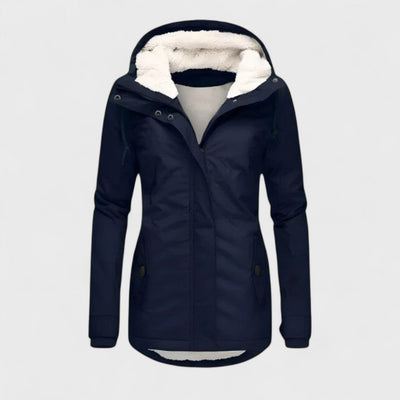 AlpiTech - Giacca Calda ed Impermeabile con Cappuccio da donna