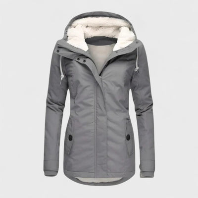 AlpiTech - Giacca Calda ed Impermeabile con Cappuccio da donna