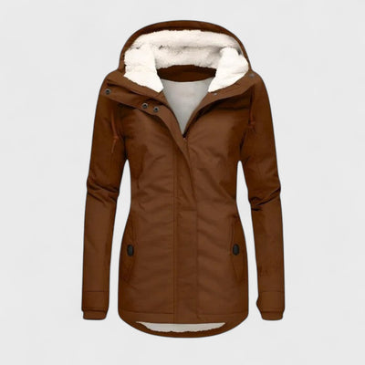 AlpiTech - Giacca Calda ed Impermeabile con Cappuccio da donna