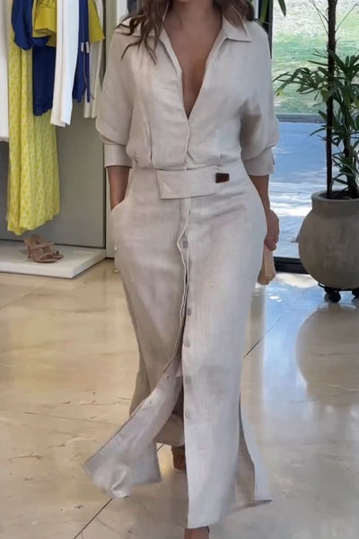 Nina – Abito Elegante in Lino