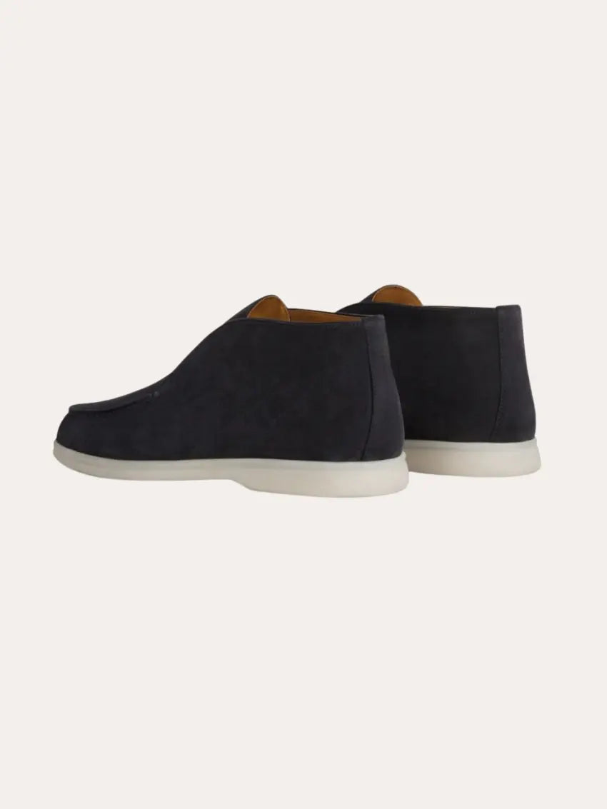 Mocassini in suede – Blu Navy