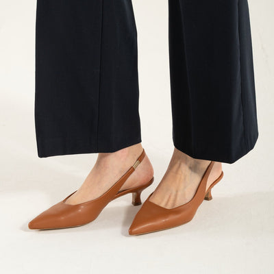 Scarpe con Tacco Basso Cuoio Stilovera™
