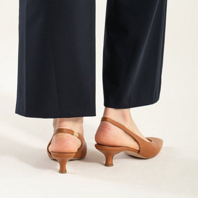 Scarpe con Tacco Basso Cuoio Stilovera™
