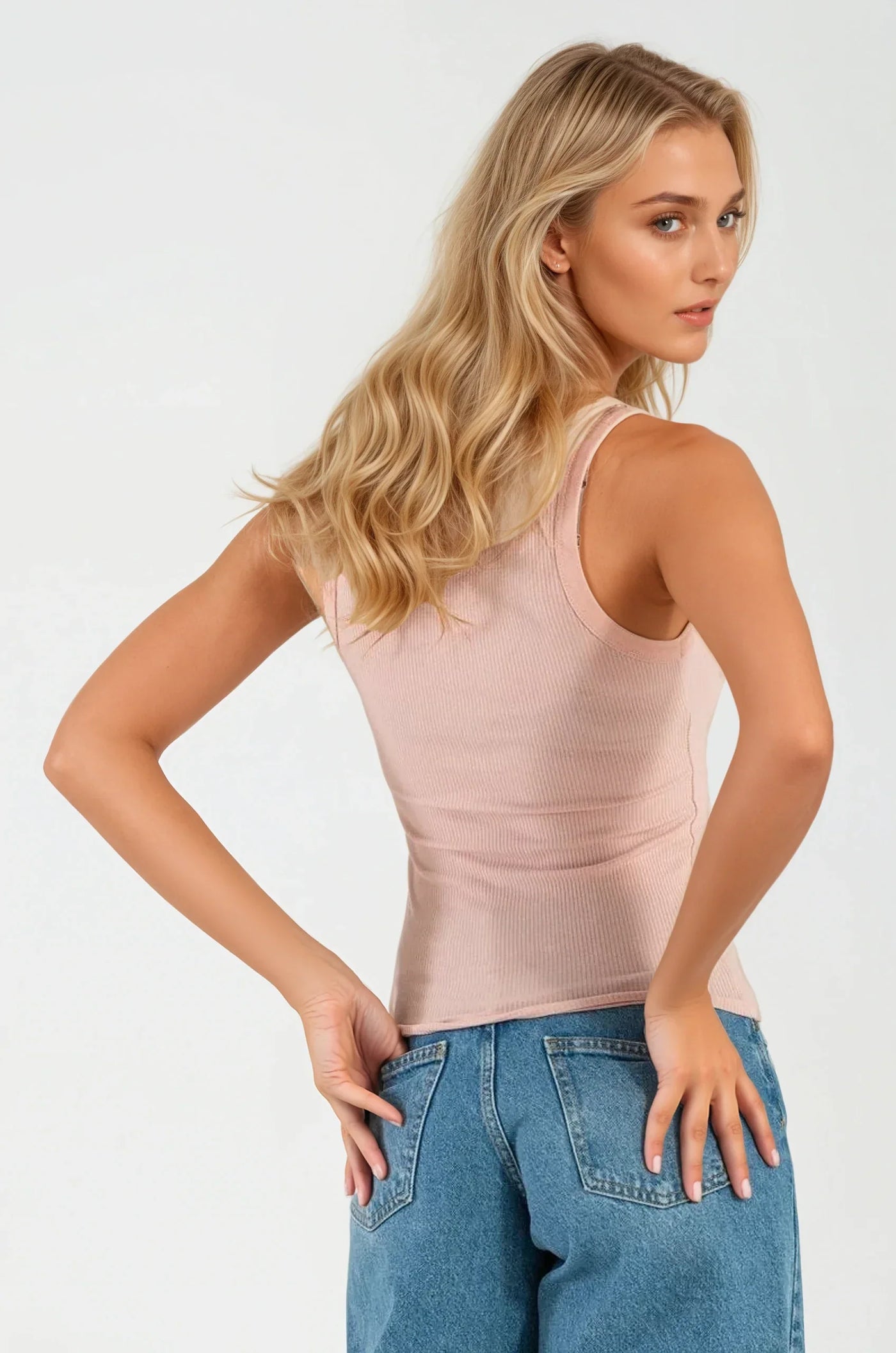 Canotta in Cotone Naturale Rosa Stilovera™